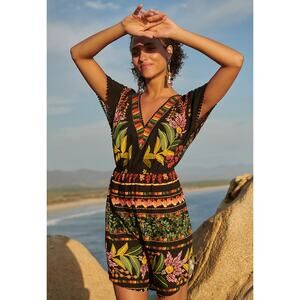 Farm Rio Nieves Cover-Up Tunic Dress Size XS